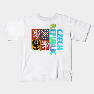 Czech Republic Coat of Arms Design Kids T-Shirt